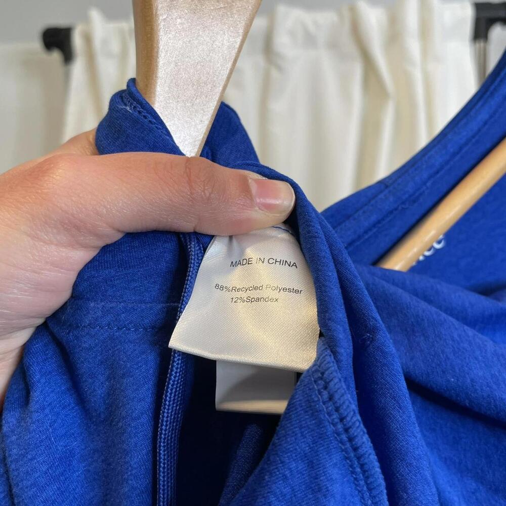 Quince blue zip up hoodie Size M - Picture 4 of 5